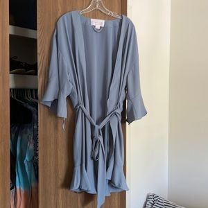 Birdy grey Ruffle robe dusty blue